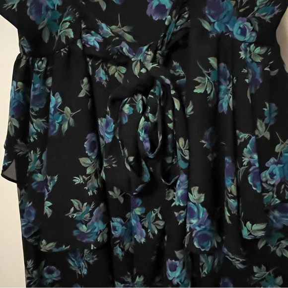 Vintage On The Rocks 80s Floral Midi Dress preowned - Picture 4 of 9